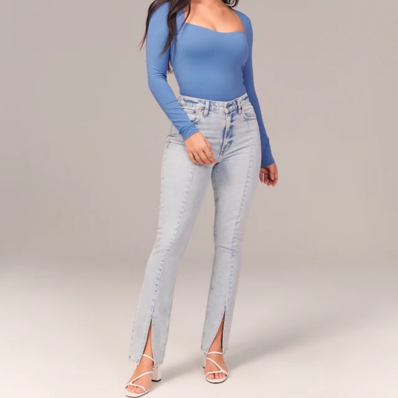 Abercrombie & Fitch Pants - abercrombie and fitch curve love the 90s straight ultra high rise jeans